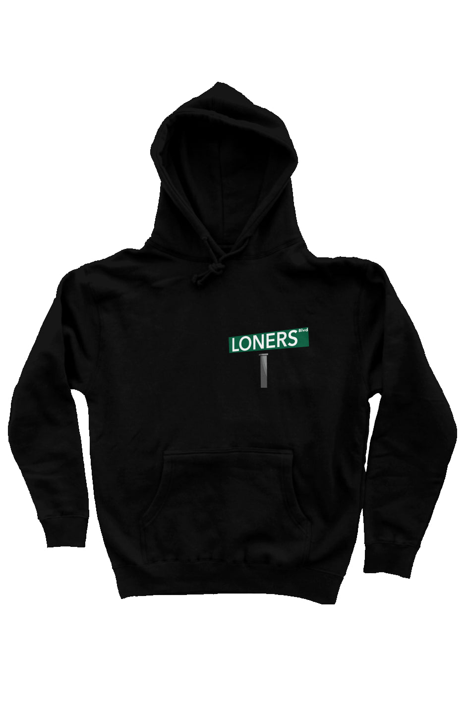 "Loners Blvd" Front-Back-Pullover-Hoodie