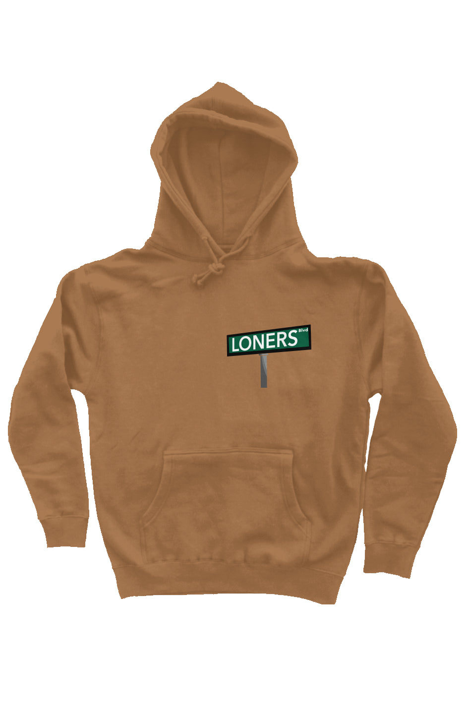 "Loners Blvd" Front-Back-Pullover-Hoodie