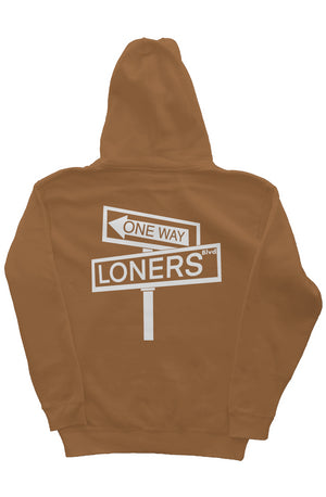 "Loners Blvd" Front-Back-Pullover-Hoodie