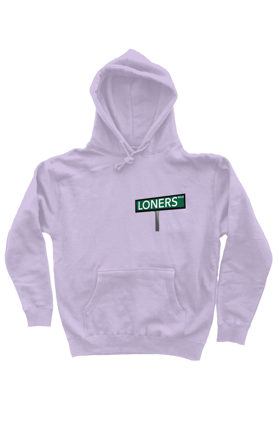 "Loners Blvd" Front-Back-Pullover-Hoodie